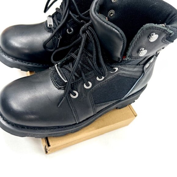 Collection Harley-Davidson 18 x9x11 Duffel Bag+Booth Sz 10M+Leather Glove+Beanie - Picture 15 of 16